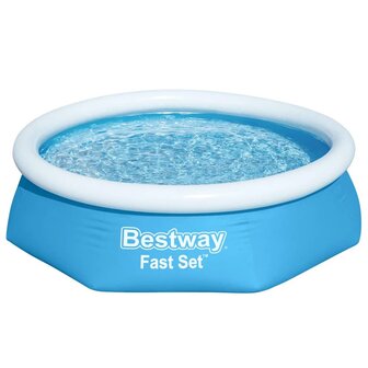 Bestway Zwembad Fast Set opblaasbaar rond 244x66 cm 57265 6941607309995 2