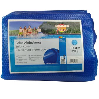 Summer Fun Zomerzwembadhoes solar rond 350 cm PE blauw 4047778030149 2