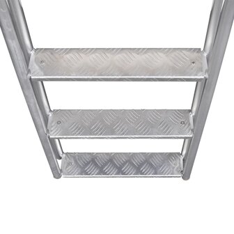 Dok/zwembadladder met 4 treden aluminium 167 cm 8718475509677 4