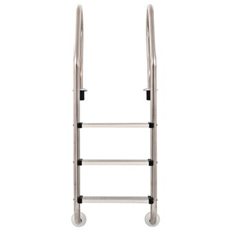 Zwembadladder met 3 sporten 120 cm roestvrij staal 304 8718475719151 2