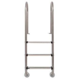 Zwembadladder met 3 sporten 120 cm roestvrij staal 304 8718475719298 2