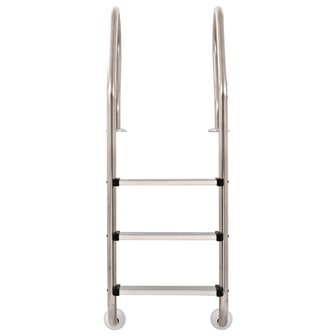 Zwembadladder met 3 sporten 120 cm roestvrij staal 304 8718475719304 2