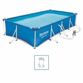 Bestway Steel Pro Zwembadset rechthoekig 400x211x81 cm 56424 8721012051102 2