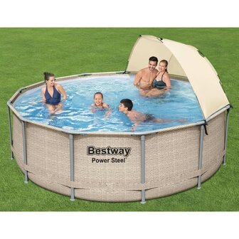 Bestway Power Steel Zwembadset met luifel 396x107 cm 8721012052598 1