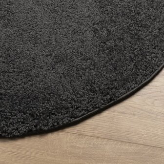 Vloerkleed PAMPLONA shaggy hoogpolig modern &Oslash; 80 cm antraciet 8721012228009 4