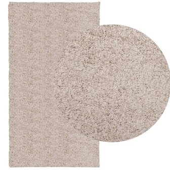 Vloerkleed PAMPLONA shaggy hoogpolig modern 60x110 cm beige 8721012228078 3