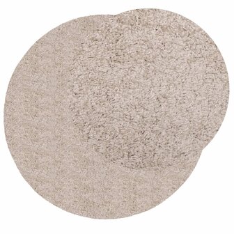 Vloerkleed PAMPLONA shaggy hoogpolig modern &Oslash; 80 cm beige 8721012228221 3