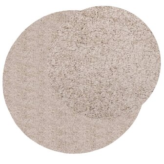 Vloerkleed PAMPLONA shaggy hoogpolig modern &Oslash; 120 cm beige 8721012228245 3