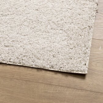 Vloerkleed PAMPLONA shaggy hoogpolig modern 80x250 cm cr&egrave;me 8721012228320 4