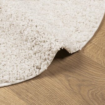 Vloerkleed PAMPLONA shaggy hoogpolig modern &Oslash; 80 cm cr&egrave;mekleur 8721012228443 6