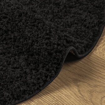 Vloerkleed PAMPLONA shaggy hoogpolig modern &Oslash; 100 cm zwart 8721012228894 6