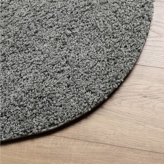 Vloerkleed PAMPLONA shaggy hoogpolig modern &Oslash; 80 cm groen 8721012229105 4