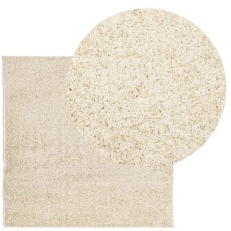 Vloerkleed PAMPLONA shaggy hoogpolig modern 160x160 cm goud 8721012229471 3