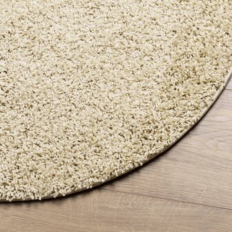 Vloerkleed PAMPLONA shaggy hoogpolig modern &Oslash; 100 cm goudkleur 8721012229556 4