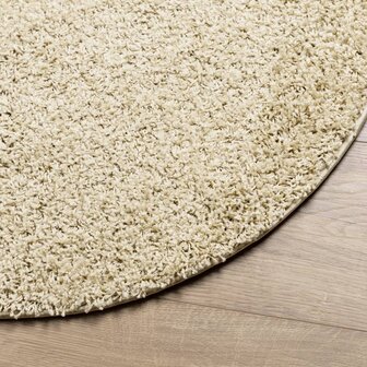 Vloerkleed PAMPLONA shaggy hoogpolig modern &Oslash; 200 cm goudkleur 8721012229587 4