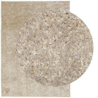 Vloerkleed ISTAN hoogpolig glanzend 200x280 cm beige 8721012232563 3