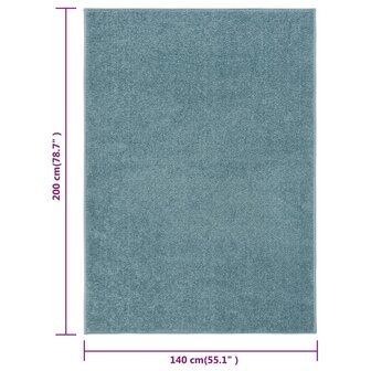 Vloerkleed kortpolig 140x200 cm blauw 8720286848708 7