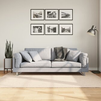 Vloerkleed HUARTE laagpolig zacht wasbaar 140x200 cm beige 8721012226210 1