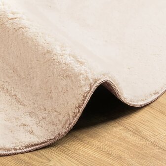 Vloerkleed HUARTE laagpolig zacht wasbaar &Oslash; 120 cm beige 8721012226302 6