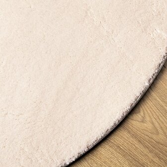 Vloerkleed HUARTE laagpolig zacht wasbaar &Oslash; 160 cm beige 8721012226319 4