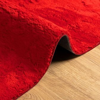 Vloerkleed HUARTE laagpolig zacht wasbaar 80x150 cm rood 8721012227675 6