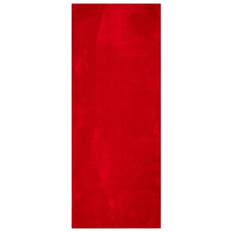 Vloerkleed HUARTE laagpolig zacht wasbaar 80x200 cm rood 8721012227682 2