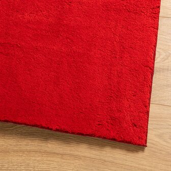 Vloerkleed HUARTE laagpolig zacht wasbaar 100x200 cm rood 8721012227705 4