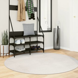 Vloerkleed IZA laagpolig Scandinavisch &Oslash; 160 cm cr&egrave;mekleurig 8721012230491 1