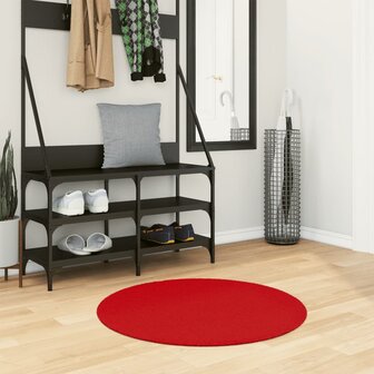 Vloerkleed OVIEDO laagpolig &Oslash; 80 cm rood 8721012232327 1