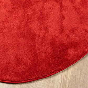 Vloerkleed OVIEDO laagpolig &Oslash; 80 cm rood 8721012232327 4