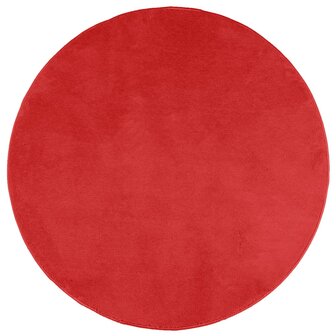 Vloerkleed OVIEDO laagpolig &Oslash; 120 cm rood 8721012232341 2