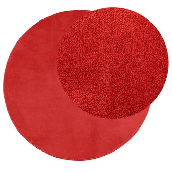 Vloerkleed OVIEDO laagpolig &Oslash; 120 cm rood 8721012232341 3