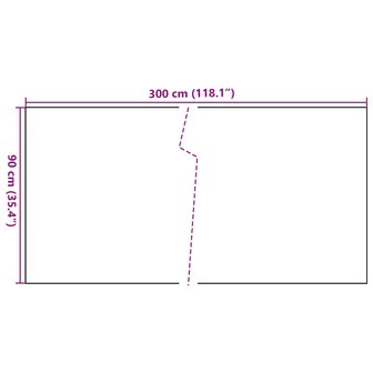 Balkonscherm 300x90 cm poly rattan zwart 8721012431195 7