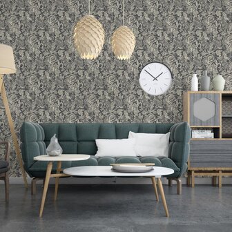 DUTCH WALLCOVERINGS Behang Mae zwart en beige 5411012465155 3