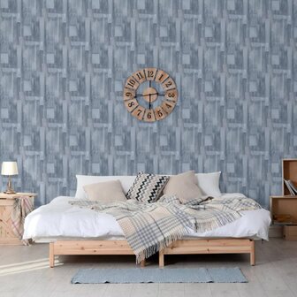 DUTCH WALLCOVERINGS Behang Wood grijs 3294271469018 1