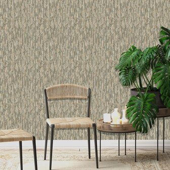 DUTCH WALLCOVERINGS Behang Phoenix groen en beige 5411012472573 4