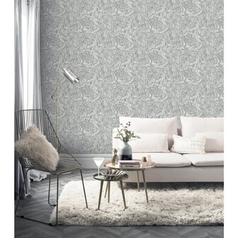 DUTCH WALLCOVERINGS Behang Liquid Marble grijs 5050192693912 1