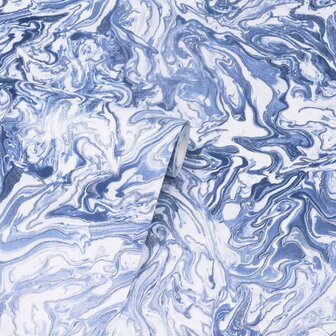 DUTCH WALLCOVERINGS Behang Liquid Marble blauw 5050192693929 4