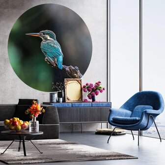 WallArt Behangcirkel The Kingfisher 142,5 cm 8719992629633 5