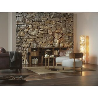 Komar Fotobehang Stone Wall 368x254 cm 8-727 4036834087272 4