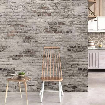 DUTCH WALLCOVERINGS Fotobehang Old Brick Wall grijs 5411012430153 2