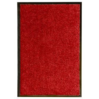 Deurmat wasbaar 40x60 cm rood 8720286064733 1