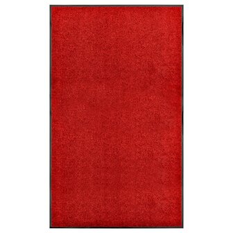 Deurmat wasbaar 90x150 cm rood 8720286064771 1