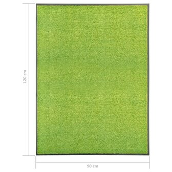 Deurmat wasbaar 90x120 cm groen 8720286064825 6