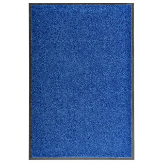 Deurmat wasbaar 60x90 cm blauw 8720286064924 1