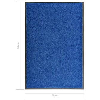 Deurmat wasbaar 60x90 cm blauw 8720286064924 6