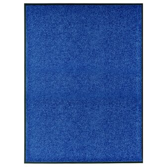 Deurmat wasbaar 90x120 cm blauw 8720286064948 1