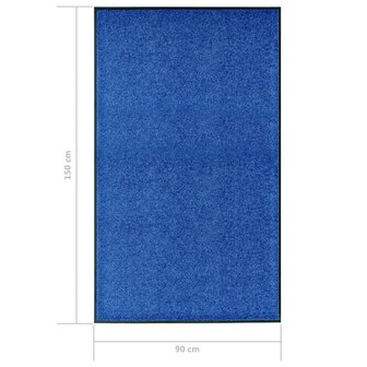 Deurmat wasbaar 90x150 cm blauw 8720286064955 6