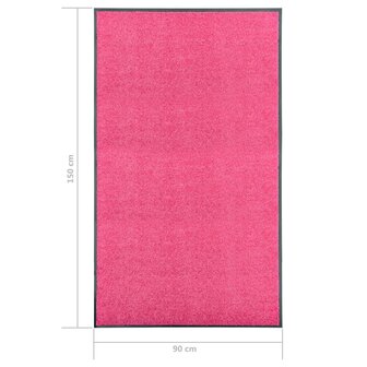 Deurmat wasbaar 90x150 cm roze 8720286065013 6