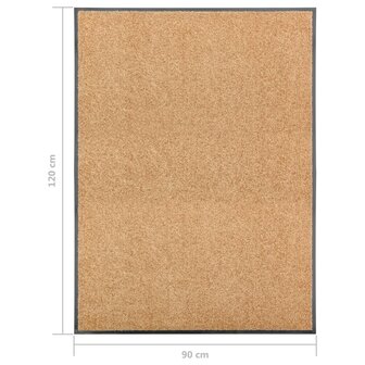 Deurmat wasbaar 90x120 cm cr&egrave;me 8720286065181 6